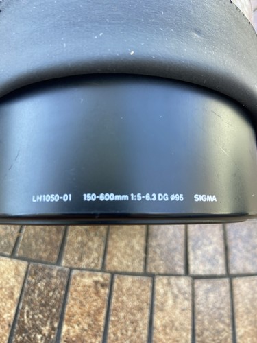 Sigma hood for 150 - hood,, 150/600