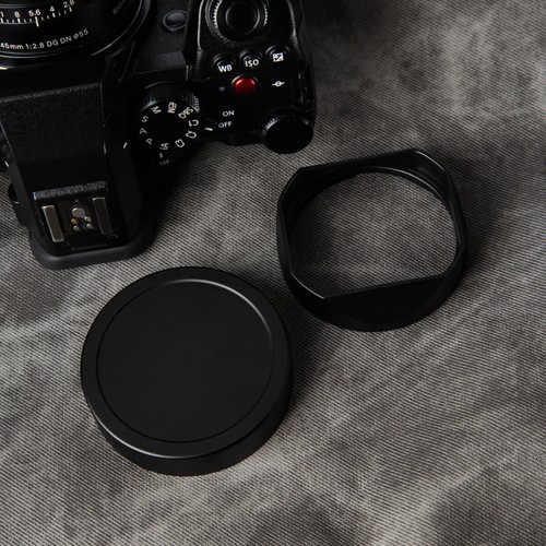 Camera lens hood metal with - lens,